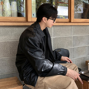 Leather Casual Y2K Jacket