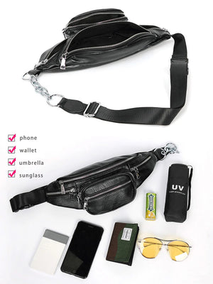 Leather Crossbody Sling Bag