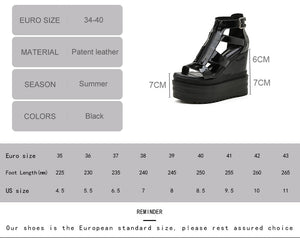 Leather Gladiator Shoes Y2K