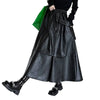 Leather Gothic Long Skirt