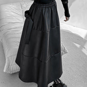 Leather Gothic Long Skirt