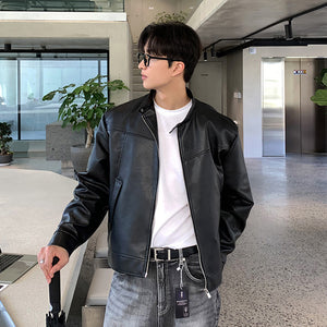 Leather Trendy Jacket Y2K