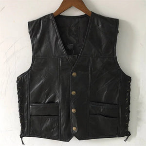 Leather Utility Vest