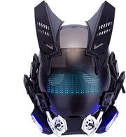 Casque Cyberpunk à lumières LED