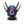LED Samurai Cyberpunk Helmet, multicolour ring lit on an iridescent shell with four colour insets
