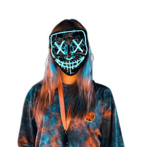 Led Techwear mask - product view on white background