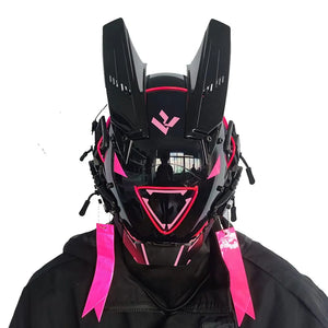 LED Triangle Cyberpunk Helmet — photo 6