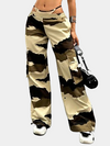 Leg Parachute Camo Cargo Pants