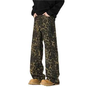 Leopard Print Y2k Jeans