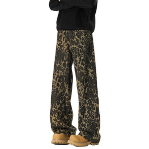 Leopard Print Y2k Jeans