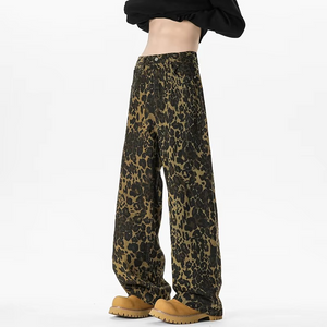 Leopard Print Y2k Jeans