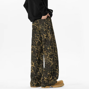 Leopard Print Y2k Jeans