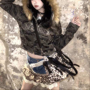 leopard print Y2k Purse