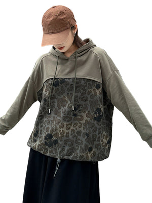 Leopard Printed Hoodie Women