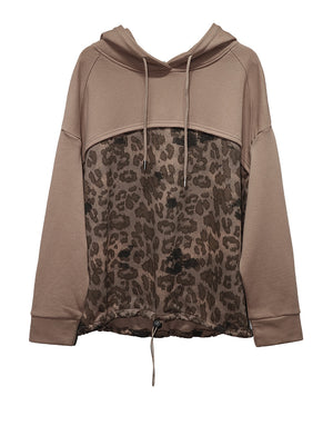 Leopard Printed Hoodie Women