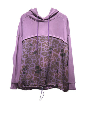 Leopard Printed Hoodie Women