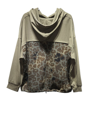 Leopard Printed Hoodie Women