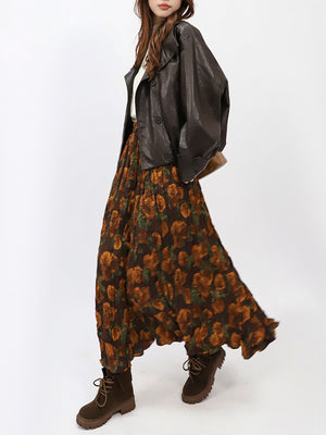 Leopard Printed Y2K Skirt