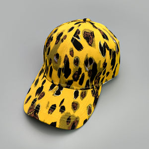 Leopard Stripe Print Y2K Cap