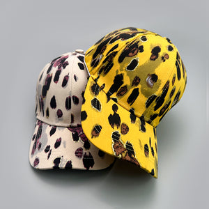 Leopard Stripe Print Y2K Cap