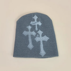 Letter Print Beanie Y2K