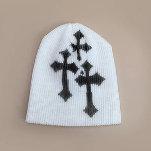 Letter Print Beanie Y2K