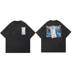 Life Label Graphic T Shirt Y2K