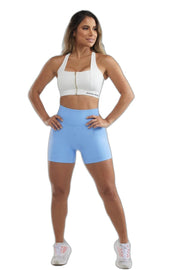 Short Booty bleu clair