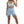 Light Blue Women Booty Shorts - product view on white background