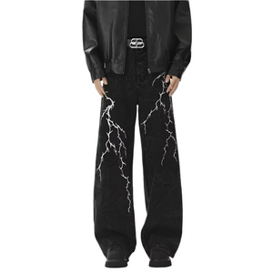 Lightning Streak Y2k Jeans