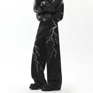 Lightning Streak Y2k Jeans
