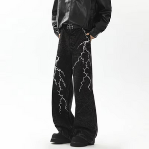 Lightning Streak Y2k Jeans