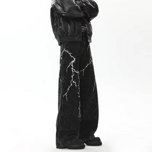Lightning Streak Y2k Jeans