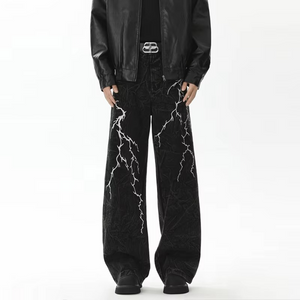 Lightning Streak Y2k Jeans