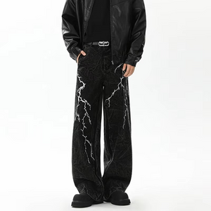 Lightning Streak Y2k Jeans