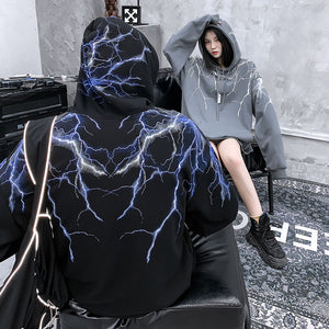 Lightning Y2k Hoodie Oversize