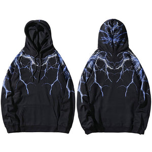 Lightning Y2k Hoodie Oversize