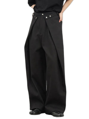 Linen Cargo Pants For Women - product view on white background