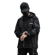 Veste noire coupe-vent Techwear