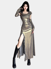 Long Cut Out Dress