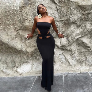 Long Dress with Cut Out