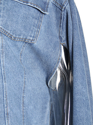 Long Irregular Denim Women Spring Jacket