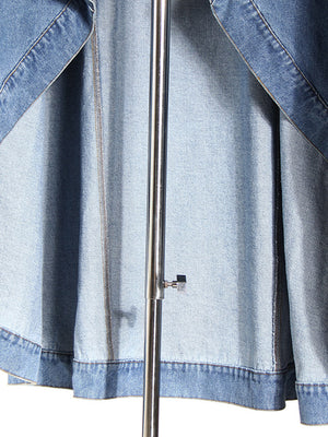Long Irregular Denim Women Spring Jacket