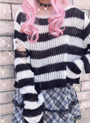 Long Pullovers Y2K Top