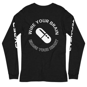 Long Sleeve Black Graphic Tee