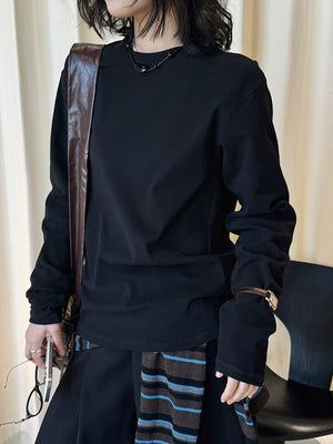 Long Sleeve Black T Shirt For Women