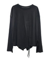 Long Sleeve Black T Shirt Women