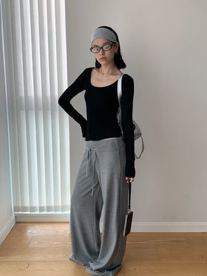 Long Sleeve Black T Shirt Women's