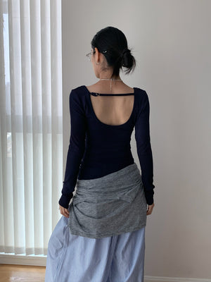 Long Sleeve Black T Shirt Women's