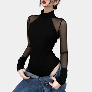 Long Sleeve Bodysuit Cut Out